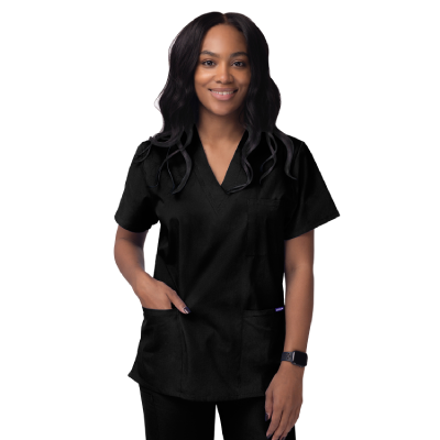 V-Neck 3 Pocket Top
